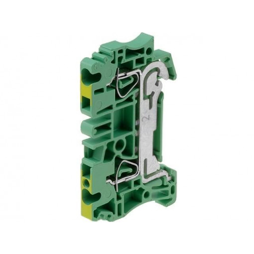 1608640000 ZPE 2.5; Splice terminal: rail; 2.5mm2; ways: 1; terminals: 2; yellow-green; WEIDMÜLLER
