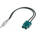; Antenna adapter; DIN plug,Fakra plug x2; 4CARMEDIA