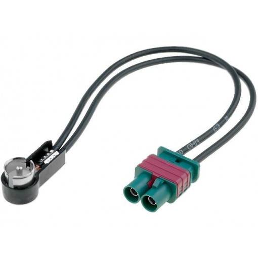 ; Antenna adapter; Fakra plug x2,ISO plug angled; 4CARMEDIA