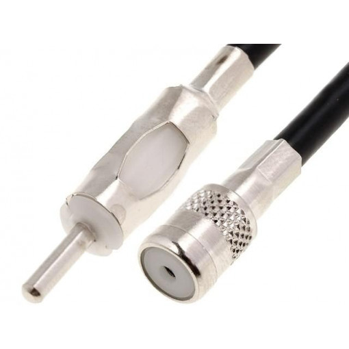 ; Antenna adapter; DIN plug,ISO socket; with lead; 0.15m; 4CARMEDIA