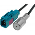 ; Antenna adapter; Fakra socket,ISO socket; 0.23m; 4CARMEDIA