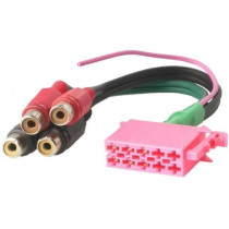 ; ISO plug,RCA socket x4; PIN: 10; 4CARMEDIA