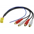 ; ISO mini plug,RCA socket x4; PIN: 6; 4CARMEDIA