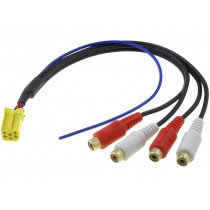 ; ISO mini plug,RCA socket x4; PIN: 6; 4CARMEDIA