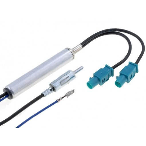 ; Antenna separator; DIN plug,Fakra plug x2; Seat,Škoda,VW; 4CARMEDIA