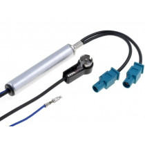 ; Antenna separator; Fakra plug x2,ISO plug angled; 4CARMEDIA