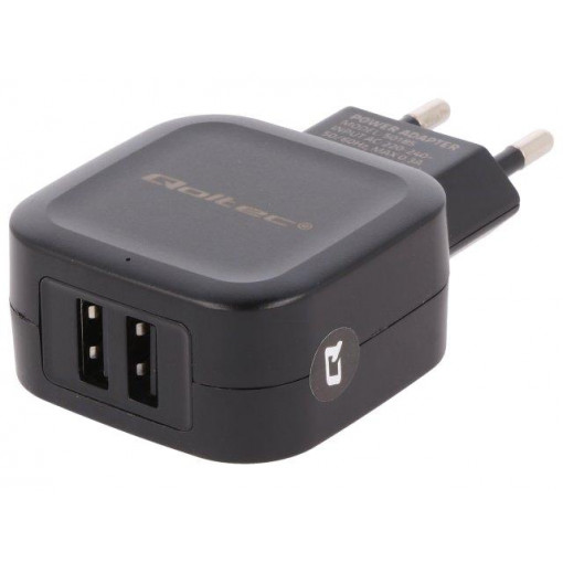 50185; Power supply: switched-mode; 5VDC; 2.4A; Out: USB x2; 12W; QOLTEC