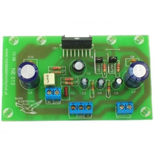; Circuit; Mono amplifier; 100W; IC: TDA7294; Channels: 1; Nord Elektronik Plus