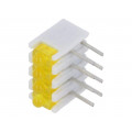 ZSU0431; LED; in housing; yellow; No.of diodes: 4; 20mA; 38°; 2.1V; 25mcd; SIGNAL-CONSTRUCT ZSU0431; LED; in housing; yellow; No.of diodes: 4; 20mA; 38°; 2.1V; 25mcd; SIGNAL-CONSTRUCT