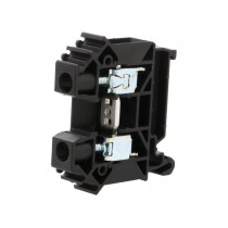 ZUG-10 A11-A433; Splice terminal: rail; 0.5÷16mm2; ways: 1; terminals: 2; black; TS35; POKÓJ