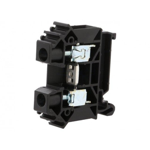 ZUG-10 A11-A433; Splice terminal: rail; 0.5÷16mm2; ways: 1; terminals: 2; black; TS35; POKÓJ