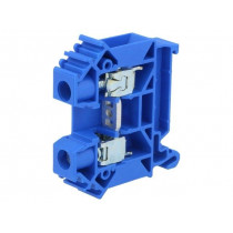 ZUG-10 A11-A436; Splice terminal: rail; 0.5÷16mm2; ways: 1; terminals: 2; blue; TS35; POKÓJ