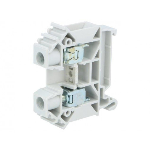 ZUG-10 A11-A438; Splice terminal: rail; 0.5÷16mm2; ways: 1; terminals: 2; grey; TS35; POKÓJ