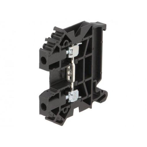 ZUG-2,5 A11-A133; Splice terminal: rail; 0.5÷4mm2; ways: 1; terminals: 2; black; TS35; POKÓJ