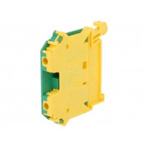 ZUG-2.5PE A11-B13Z; Splice terminal: rail; 0.5÷4mm2; ways: 1; terminals: 2; Width: 6.2mm; POKÓJ