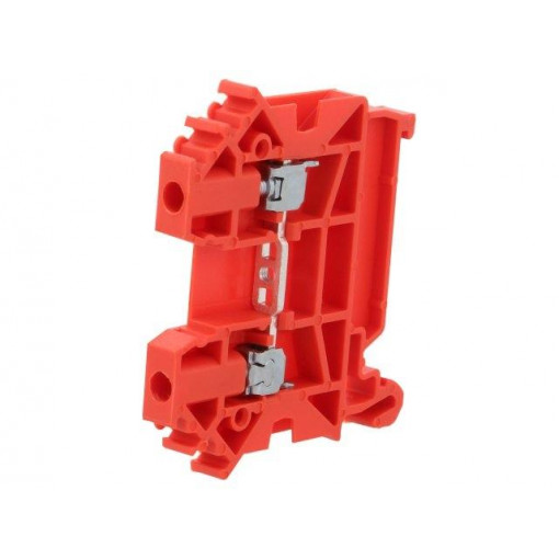 ZUG-2,5 A11-A137; Splice terminal: rail; 0.5÷4mm2; ways: 1; terminals: 2; red; TS35; POKÓJ