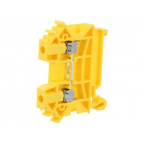 ZUG-2,5 A11-A131; Splice terminal: rail; 0.5÷4mm2; ways: 1; terminals: 2; yellow; TS35; POKÓJ
