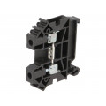 ZUG-4 A11-A233; Splice terminal: rail; 0.5÷6mm2; ways: 1; terminals: 2; black; TS35; POKÓJ
