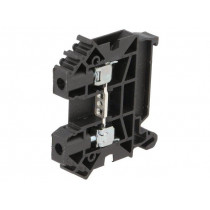 ZUG-4 A11-A233; Splice terminal: rail; 0.5÷6mm2; ways: 1; terminals: 2; black; TS35; POKÓJ