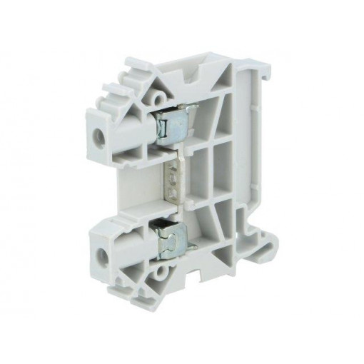 ZUG-4 A11-A238; Splice terminal: rail; 0.5÷6mm2; ways: 1; terminals: 2; grey; TS35; POKÓJ