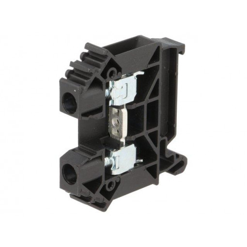 ZUG-6 A11-A333; Splice terminal: rail; 0.5÷10mm2; ways: 1; terminals: 2; black; TS35; POKÓJ