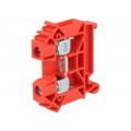 ZUG-6 A11-A337; Splice terminal: rail; 0.5÷10mm2; ways: 1; terminals: 2; red; TS35; POKÓJ