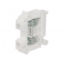 ZUG-6 A11-A332; Splice terminal: rail; 0.5÷10mm2; ways: 1; terminals: 2; white; TS35; POKÓJ