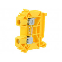 ZUG-6 A11-A331; Splice terminal: rail; 0.5÷10mm2; ways: 1; terminals: 2; yellow; POKÓJ