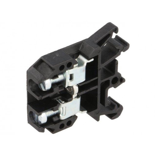 ZUG-G10 A11-0203; Splice terminal: rail; 0.5÷10mm2; ways: 1; terminals: 2; black; 690V; POKÓJ