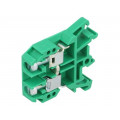 ZUG-G10 A11-0205; Splice terminal: rail; 0.5÷10mm2; ways: 1; terminals: 2; green; 690V; POKÓJ