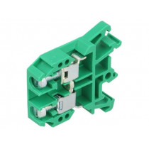ZUG-G10 A11-0205; Splice terminal: rail; 0.5÷10mm2; ways: 1; terminals: 2; green; 690V; POKÓJ