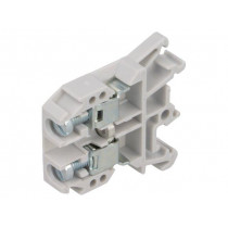 ZUG-G10 A11-0208; Splice terminal: rail; 0.5÷10mm2; ways: 1; terminals: 2; grey; 690V; POKÓJ