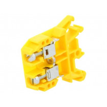 ZUG-G10 A11-0201; Splice terminal: rail; 0.5÷10mm2; ways: 1; terminals: 2; yellow; POKÓJ