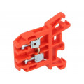 ZUG-G2,5 A11-0077; Splice terminal: rail; 0.5÷2.5mm2; ways: 1; terminals: 2; red; 690V; POKÓJ ZUG-G2,5 A11-0077; Splice terminal: rail; 0.5÷2.5mm2; ways: 1; terminals: 2; red; 690V; POKÓJ