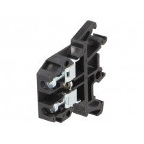 ZUG-G4 A11-0103; Splice terminal: rail; 0.5÷4mm2; ways: 1; terminals: 2; black; 690V; POKÓJ