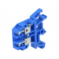 ZUG-G4 A11-0106; Splice terminal: rail; 0.5÷4mm2; ways: 1; terminals: 2; blue; 690V; POKÓJ ZUG-G4 A11-0106; Splice terminal: rail; 0.5÷4mm2; ways: 1; terminals: 2; blue; 690V; POKÓJ