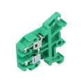 ZUG-G4 A11-0105; Splice terminal: rail; 0.5÷4mm2; ways: 1; terminals: 2; green; 690V; POKÓJ ZUG-G4 A11-0105; Splice terminal: rail; 0.5÷4mm2; ways: 1; terminals: 2; green; 690V; POKÓJ