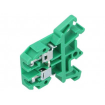 ZUG-G4 A11-0105; Splice terminal: rail; 0.5÷4mm2; ways: 1; terminals: 2; green; 690V; POKÓJ