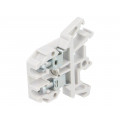 ZUG-G4 A11-0108; Splice terminal: rail; 0.5÷4mm2; ways: 1; terminals: 2; grey; 690V; POKÓJ ZUG-G4 A11-0108; Splice terminal: rail; 0.5÷4mm2; ways: 1; terminals: 2; grey; 690V; POKÓJ