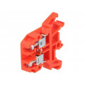 ZUG-G4 A11-0107; Splice terminal: rail; 0.5÷4mm2; ways: 1; terminals: 2; red; 690V; POKÓJ ZUG-G4 A11-0107; Splice terminal: rail; 0.5÷4mm2; ways: 1; terminals: 2; red; 690V; POKÓJ