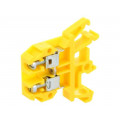 ZUG-G4 A11-0101; Splice terminal: rail; 0.5÷4mm2; ways: 1; terminals: 2; yellow; 690V; POKÓJ ZUG-G4 A11-0101; Splice terminal: rail; 0.5÷4mm2; ways: 1; terminals: 2; yellow; 690V; POKÓJ