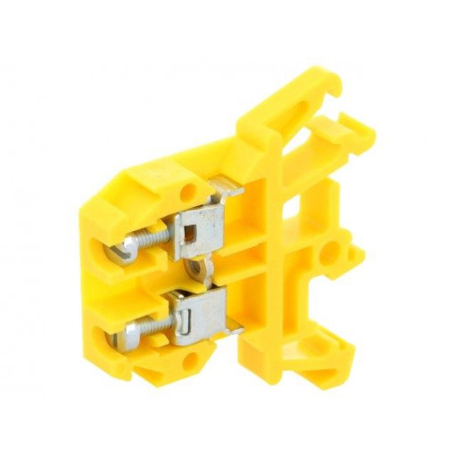 ZUG-G4 A11-0101; Splice terminal: rail; 0.5÷4mm2; ways: 1; terminals: 2; yellow; 690V; POKÓJ