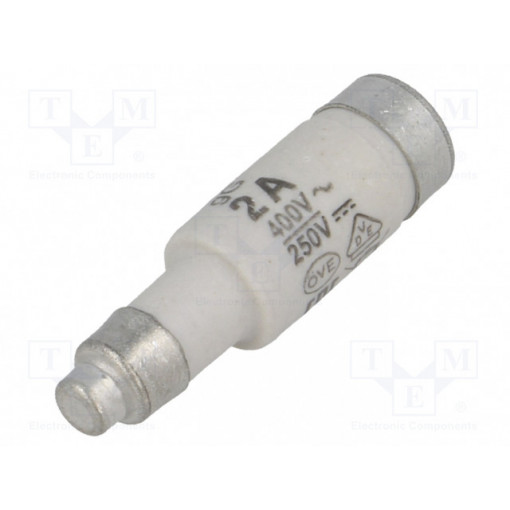 002211001; Fuse: fuse; gG; 2A; 400VAC; 250VDC; ceramic; D01; D0; ETI POLAM
