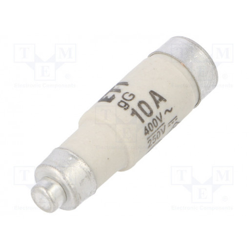 002211004; Fuse: fuse; gG; 10A; 400VAC; 250VDC; ceramic; D01; D0; ETI POLAM
