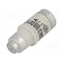 002212002; Fuse: fuse; gG; 25A; 400VAC; 250VDC; ceramic; D02; D0; ETI POLAM
