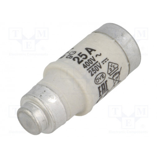002212002; Fuse: fuse; gG; 25A; 400VAC; 250VDC; ceramic; D02; D0; ETI POLAM