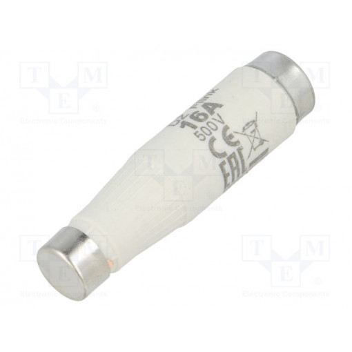 002311105; Fuse: fuse; quick blow; 16A; 500VAC; 500VDC; ceramic; DI; D; ETI POLAM