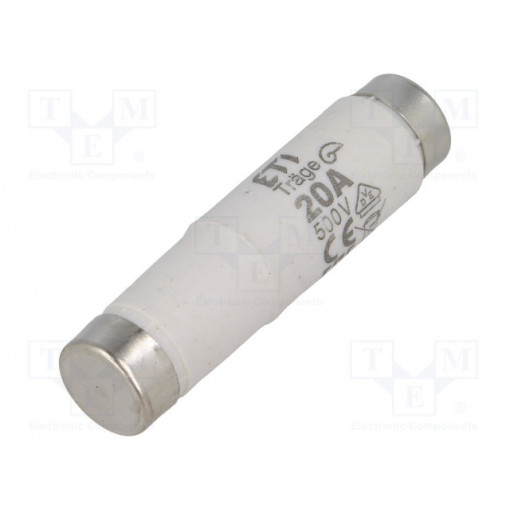 002311406; Fuse: fuse; gG; 20A; 500VAC; 500VDC; ceramic; DI; D; ETI POLAM