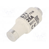 002312107; Fuse: fuse; quick blow; 25A; 500VAC; 440VDC; ceramic; DII; D; ETI POLAM