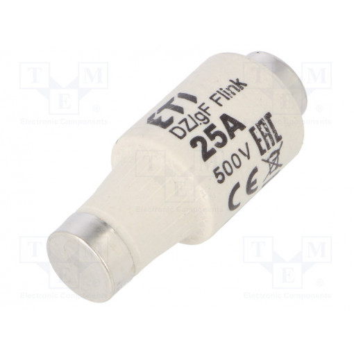 002312107; Fuse: fuse; quick blow; 25A; 500VAC; 440VDC; ceramic; DII; D; ETI POLAM